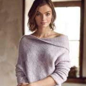 Anthropologie Lilac Cowl-Neck Sweater -- Size Med